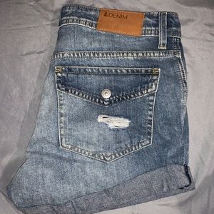 denim shorts